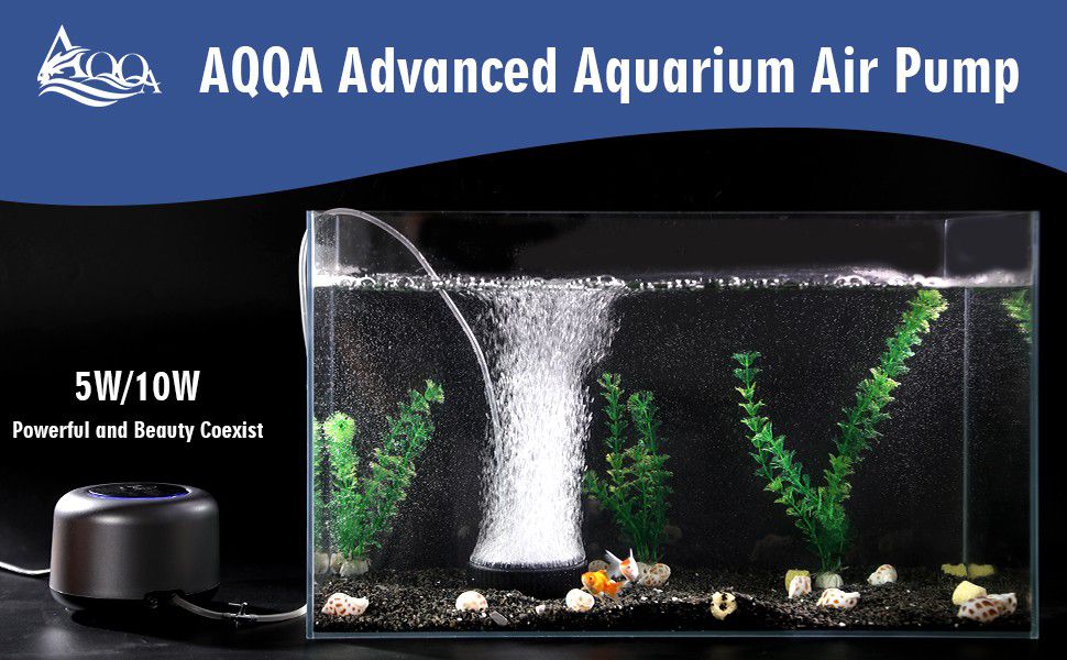 Eyein Aquarium Luftpumpe, einstellbar leise Sauerstoffpumpe mit