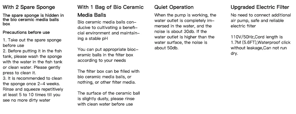 Filter and Accessories