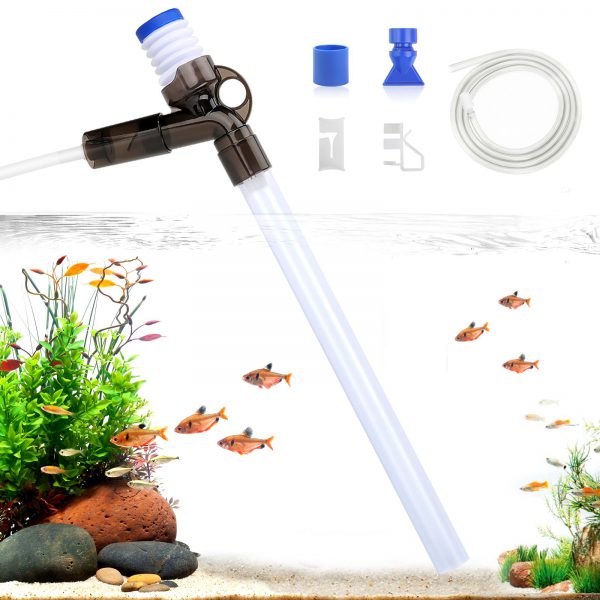 AQQA Aquarium Gravel Cleaner Fish Tank Sand Cleaner Kit Long Nozzle Water  Changer with Air-Pressing Button and Adjustable Water Flow Controller for  Water Changing and Filter Gravel Cleaning - AQQA-Make fish keeping