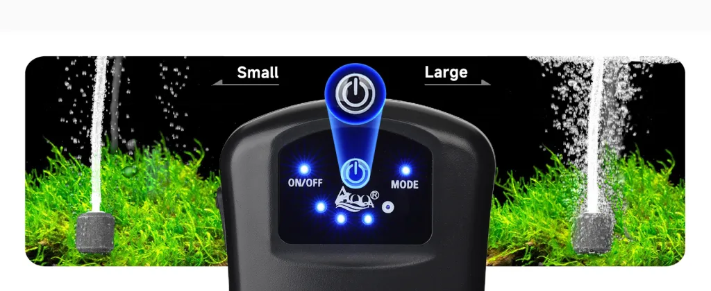 Different power of air pump.