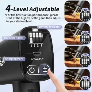 4 level adjustable of gravel cleaner.