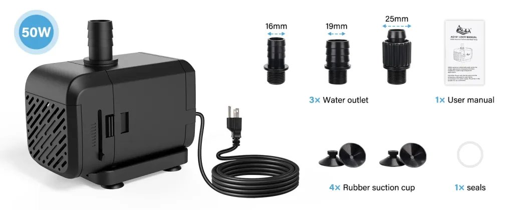 A 50w black water pump.