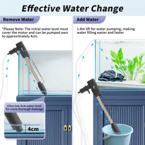 2 modes of gravel cleaner.