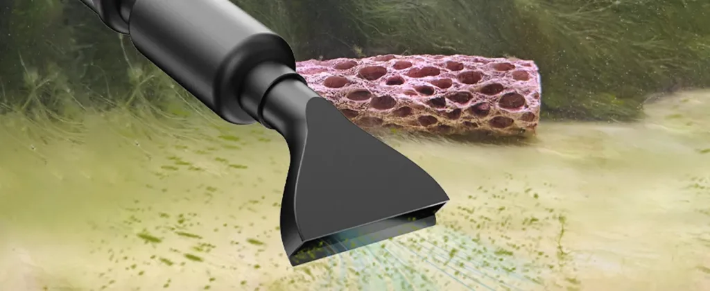 A gravel cleaner is cleaning.