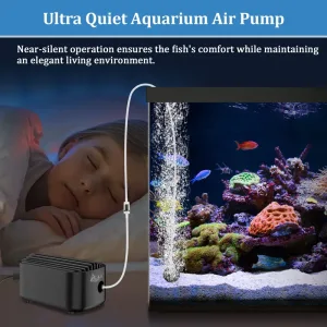 An aquarium pump with ultra quite feature.