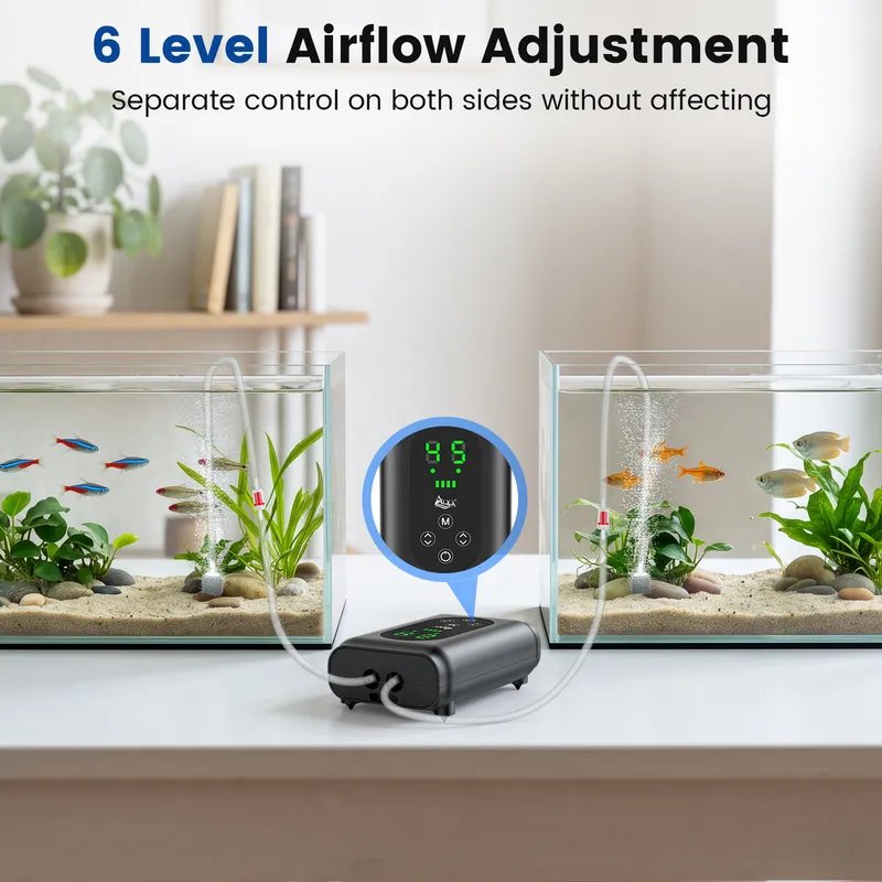 6 level airflow adjustment