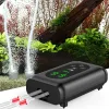AQQA Battery Powered Aquarium Air Pump, Quiet Fish Tank Oxygen Pump(300mAh/600mAh)