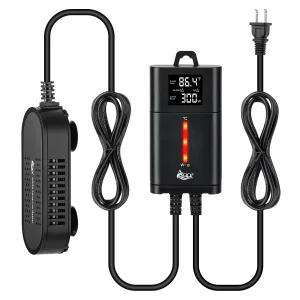 300W Aquarium Heater with Digital Display & Controller for 40-75 Gallon Fish Tank