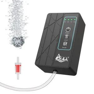Aquarium Air Pump 30GPH, Adjustable Airflow for Outdoor Fishing Indoor Power Outages, Up to 60-Gallon Tank