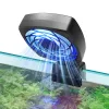 An aquarium fan is blowing for the fish tank.