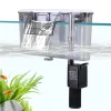 a hang on filter hanging on the tank
