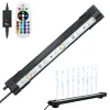 Aquarium Submersible LED Light, 4W 12.6 inch, with Remote, Air Bubbler