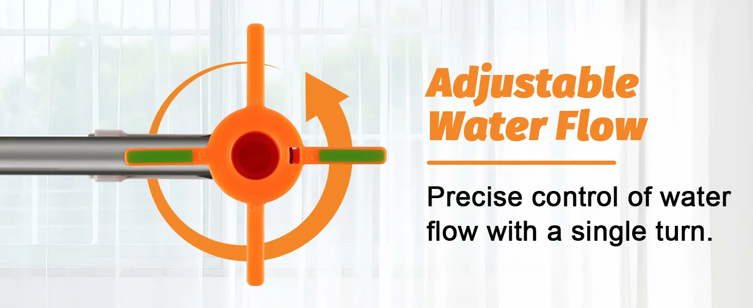 A pic shows that water flow can be controlled.