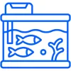 Icon shows some fish swmimming in the fish tank,