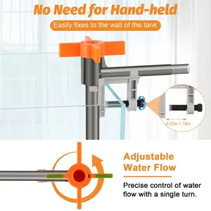 A handy siphon cleaner to make fish tank cleaning easier,