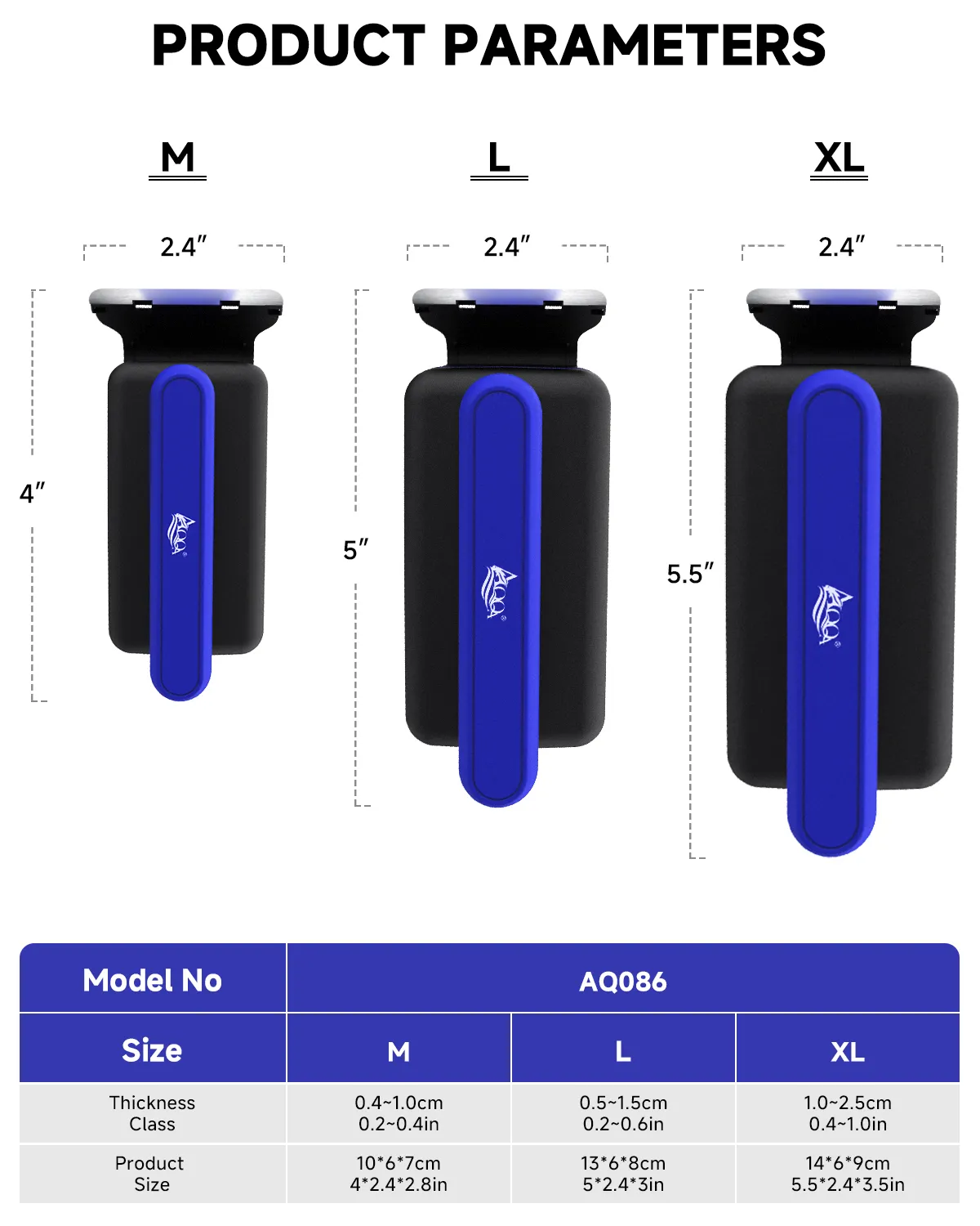 Parameters of AQQA Magnetic Aquarium Fish Tank Glass Cleaner.