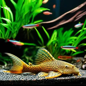 A Plecos is resting.