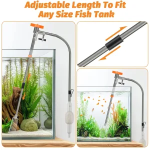 Siphon cleaner with adjutable length function.
