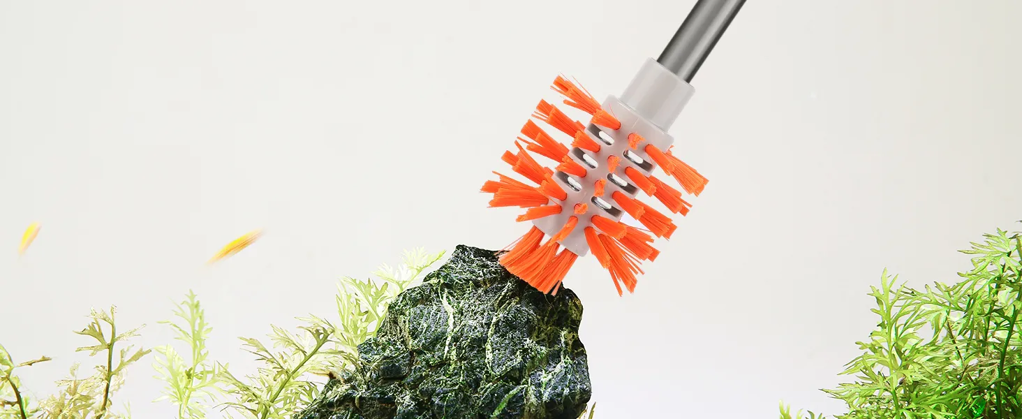 The detail of the cleaning brush.