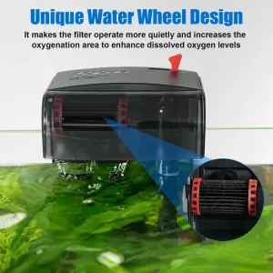 Show a unique design of aqaurium filter.